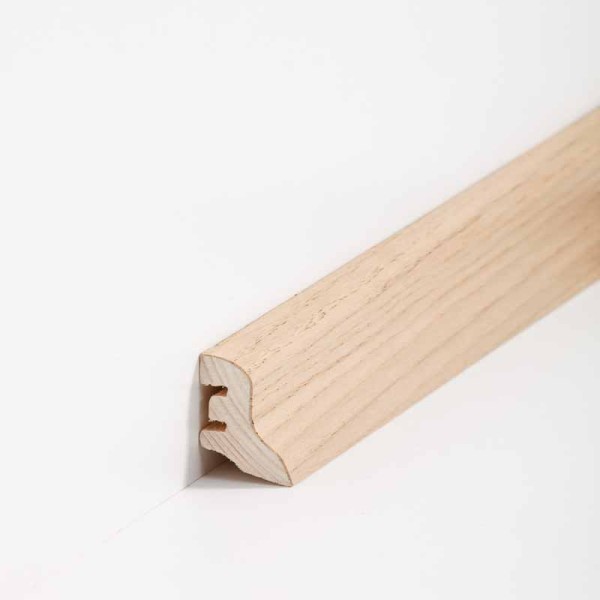 Holzfußleiste 20 X 40 mm, Holzkern mit Echtholz furniert