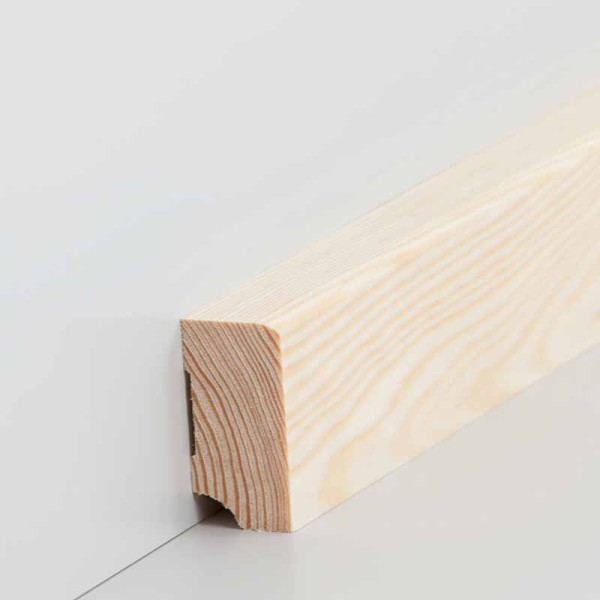 Holzfußleiste 19 X 60 mm, Massivholz, Kiefer